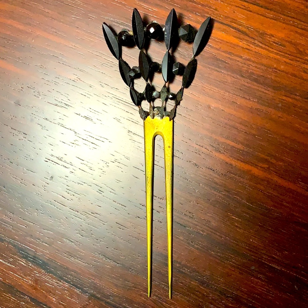 Victorian Mourning Hair Comb 🖤